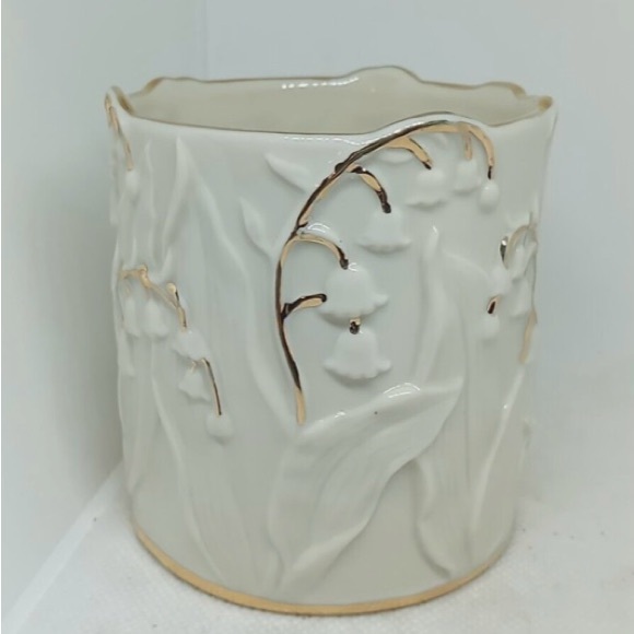 Lennox fine china ivory colour votive tea light with gold accents. New. - Picture 9 of 9